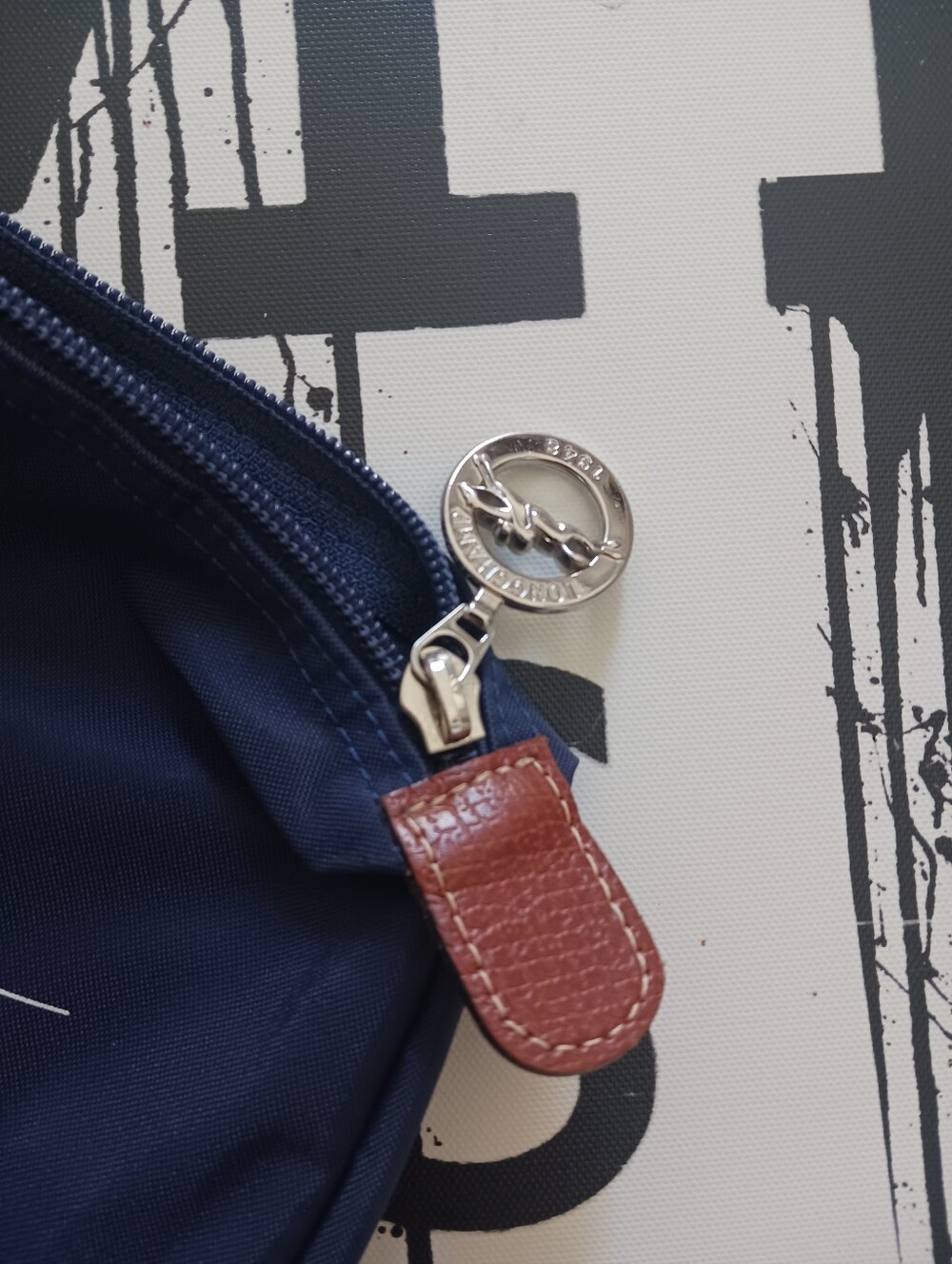 Longchamp Eiffel Tower Blue/ Brown Travel Bag - Picture 6 of 16